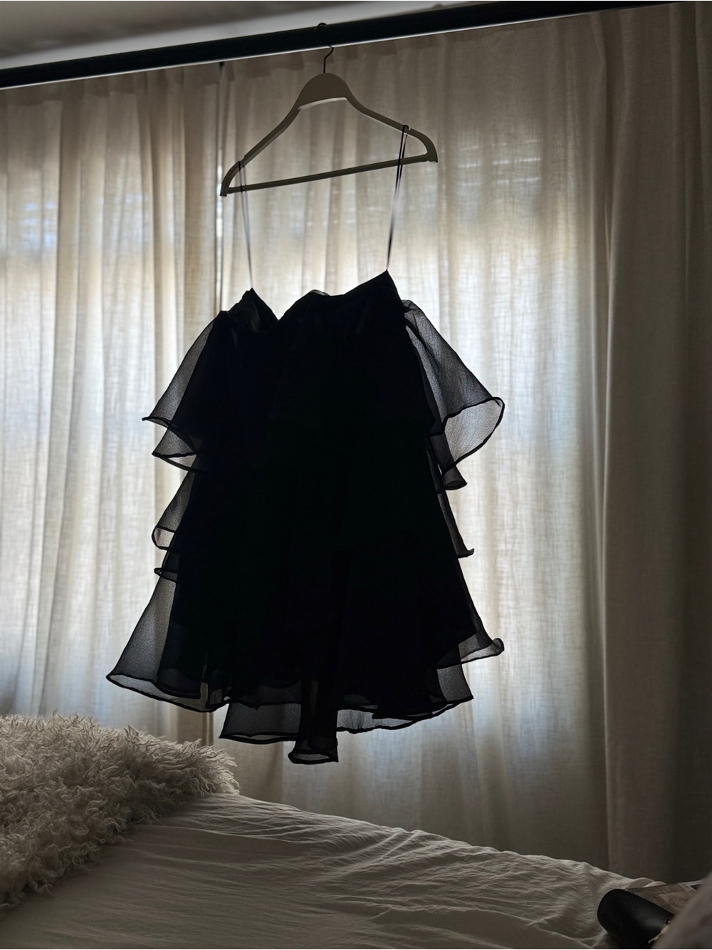 Altar’d State Black Tiered Ruffle Mini Skirt - Picture 6 of 7